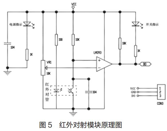 圖 5? 紅外對射模塊原理圖